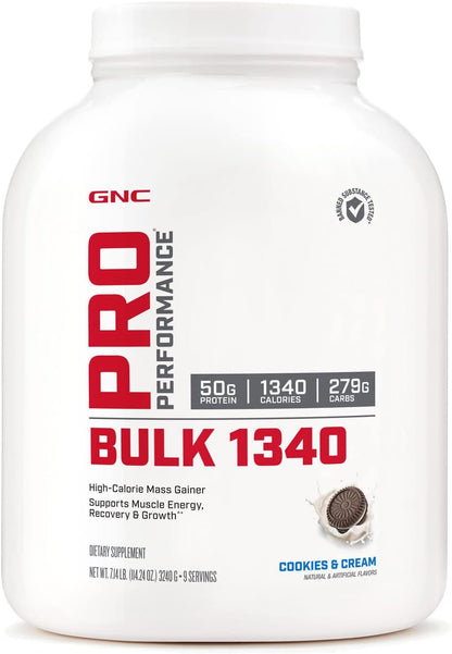 Pro Performance Bulk 1340 - Cookies and Cream, 9 Servings, Supports Muscle Energy, Recovery and Growth