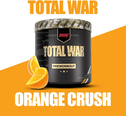 Redcon 1 Total War 30 Serves Pre Workout [Flavour Options: Orange Crush]