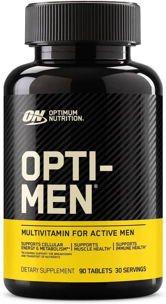 Opti-Men, Vitamin C, Zinc and Vitamin D, E, B12 for Immune Support Mens Daily Multivitamin Supplement, 90 Count (Packaging May Vary)