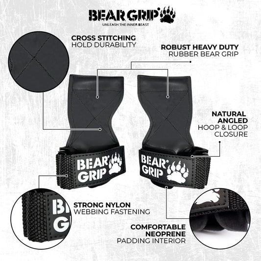 Multi Grip Straps/Hooks, Premium Heavy Duty Weight Lifting Straps/Gloves