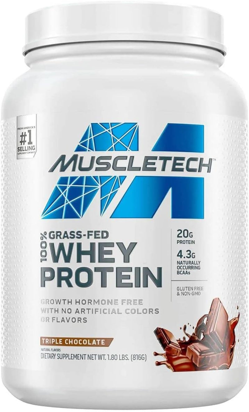 Grass Fed Whey Protein, Grass Fed Whey Protein Powder, Protein Powder for Women & Men, Growth Hormone Free, Non-Gmo, Gluten Free, 20G Protein and 4.3G BCAA, Chocolate, 816 G (23 Servings)