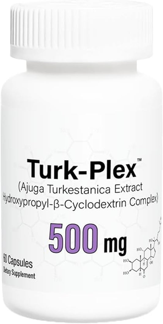 Turkesterone (500 Mg) / Complexed with Hydroxypropyl-Β-Cyclodextrin Complex for Enhanced Bioavailability/Increased Protein Synthesis (60 Capsules)