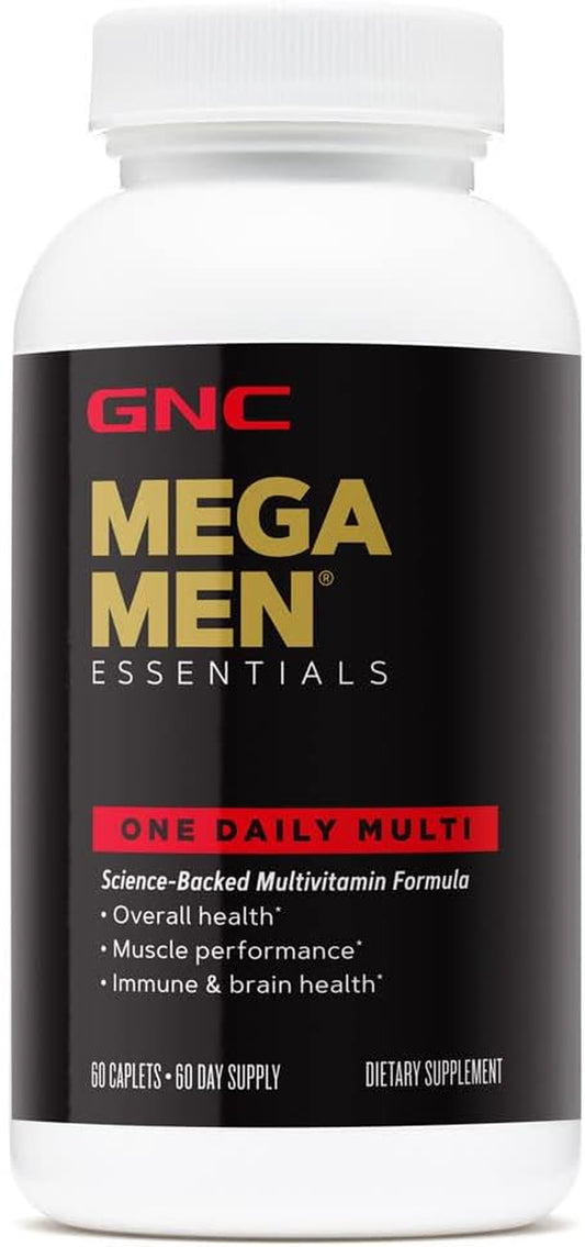 Mega Men Essentials One Daily Multivitamin | Supports Overall Health and Muscle Performance | 60 Count