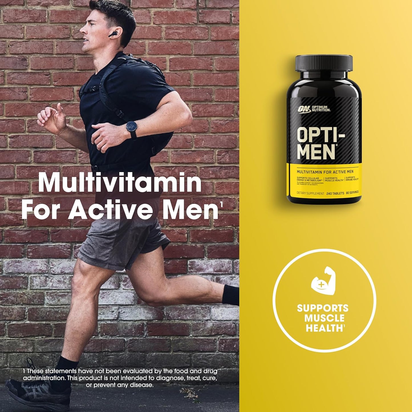 Opti-Men Daily Multivitamin Supplement, 240 Count