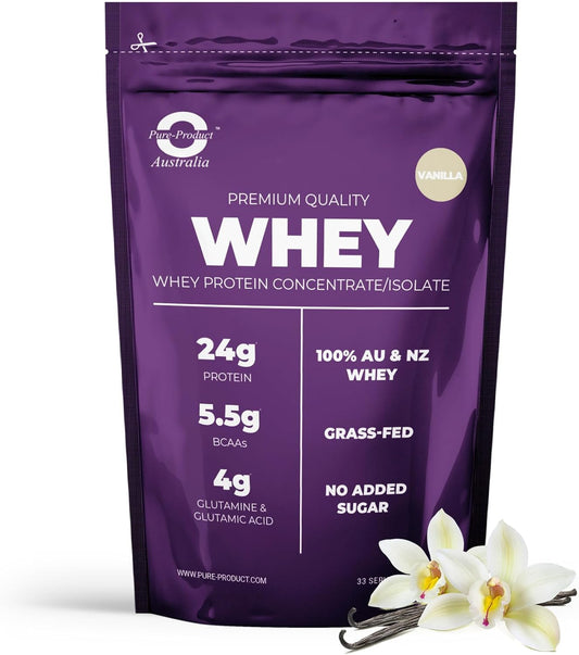 100% Whey Protein Isolate & Concentrate VANILLA 1Kg