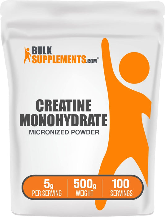 Creatine Monohydrate Powder - Creatine Powder - Muscle Building Supplements - Creatine Supplements - Pre Workout Women - Micronized Creatine (500 Grams - 1.1 Lbs)