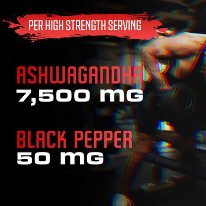 Ashwagandha Capsules - 7550Mg Formula Pills with Black Pepper Extract - 90 Capsules Ashwagandha Supplement for Energy Support - 3 Month Supply