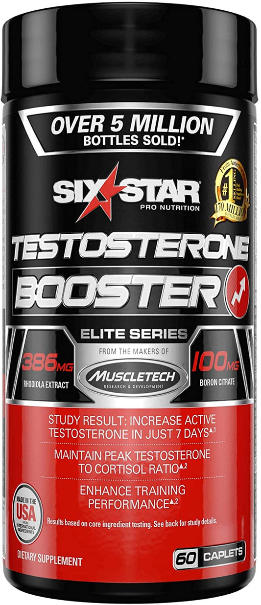Testosterone Booster Supplement, Extreme Strength Testosterone, 60 Caplets